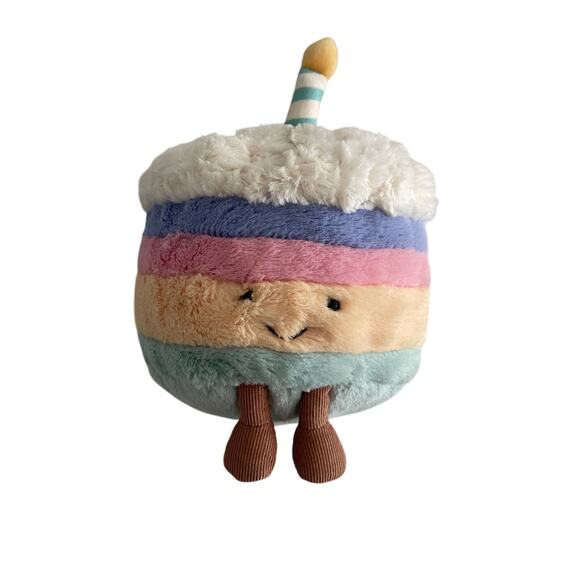 Jellycat Amusables Rainbow Birthday Cake - Picture 1 of 5